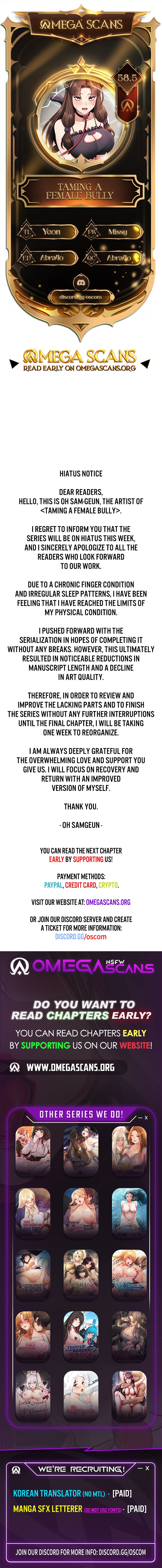 Taming A Female Bully - Chapter 58.5 Page 1